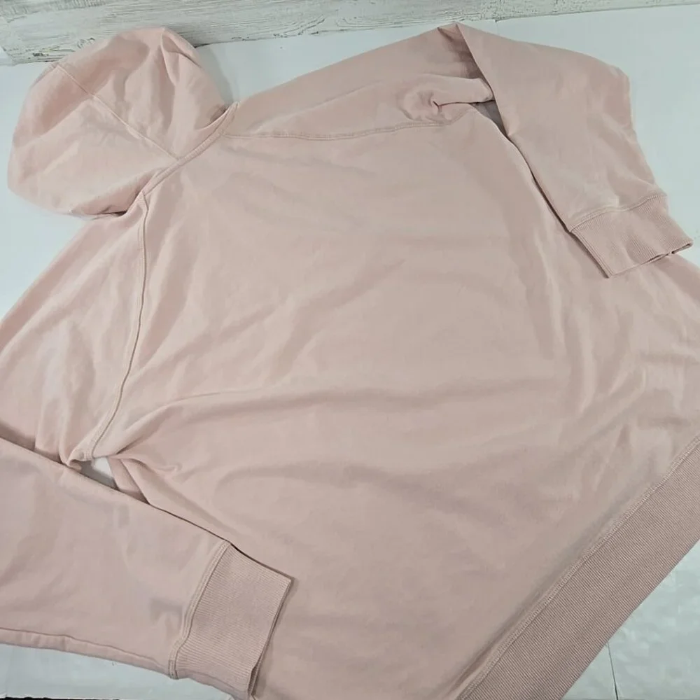 MICHAEL KORS LIGHT PINK PULLOVER HOODIE WITH A GOLD-TONE LOGO WOMENS SIZE XL EUC - Picture 11 of 16